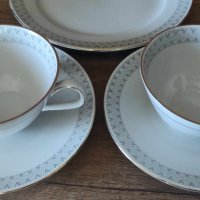 Сет баварски костен порцелан, чашки за кафе/чай, снимка 5 - Чаши - 42562019