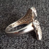 Масивен сребърен пръстен проба 925 с циркони , снимка 3 - Пръстени - 29143998
