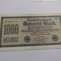 Райх банкнота - Германия - 1000 марки / 1922 година - 17996, снимка 1 - Нумизматика и бонистика - 31029868