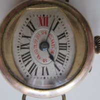 Стар ръчен часовник с позлата , монограм, снимка 4 - Антикварни и старинни предмети - 37919619