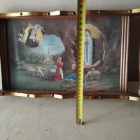 табла,поднос с религиозен мотив, снимка 2 - Антикварни и старинни предмети - 42698549