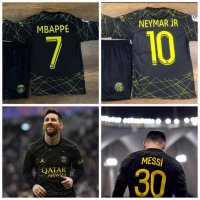 Екип Neymar 10 PSG Black and GOLD Черен Комплект Неймар ПСЖ 5 до 15г New Детски футболен екип, снимка 6 - Футбол - 40015558