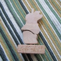 Дървен сортер зайче, снимка 3 - Образователни игри - 31906414