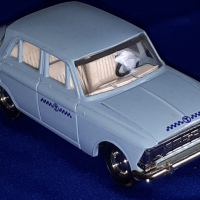 Стара руска соц играчка Москвич Такси 412 1/43 Сделано в СССР Made in USSR, снимка 6 - Колекции - 43285304