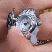 Нов часовник - пръстен с капаче, снимка 2 - Дамски - 39771937
