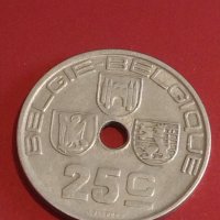 Две монети 25 сантима 1938г. / 1 франк 1929г. Белгия за КОЛЕКЦИОНЕРИ 36986, снимка 3 - Нумизматика и бонистика - 44304121