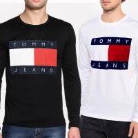 Промо цена!Тениска Tommy Jeans принт Къс и дълъг ръкав Мъжки и дамски, снимка 4 - Тениски - 28218758