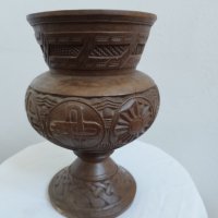 Дървена ваза №2558, снимка 1 - Антикварни и старинни предмети - 37438791