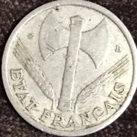 1 франк Франция 1944, снимка 2 - Нумизматика и бонистика - 35070372