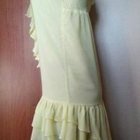 Кокетна жълта рокля👗🍀 S,M👗🍀арт.580, снимка 4 - Рокли - 29523048