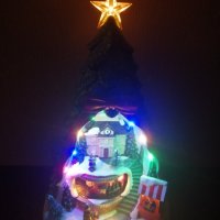 Коледна LED светеща сцена Коледна елха с мелодия на MAGIC VILLAGЕ., снимка 10 - Декорация за дома - 42851219