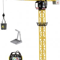 Dickie Toys - Строителен гигантски кран (100 см), Дистанционно, Оранжев, снимка 3 - Конструктори - 31579270