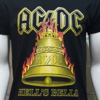 Нова мъжка тениска с дигитален печат на музикалната група AC/DC - Hells Bells, снимка 8 - Тениски - 29930800