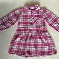 Детски пуловер, карирана рокля, жилетка и джинси за 1г., снимка 6 - Комплекти за бебе - 30459310