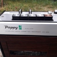 Ретро радио касетофон Poppy CR 202, снимка 5 - Радиокасетофони, транзистори - 34288748