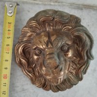 Стара апликация лъвска глава, снимка 3 - Антикварни и старинни предмети - 44443995