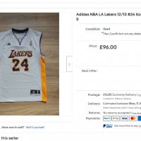 Adidas NBA Jersey Lakers Kobe Bryant, снимка 13 - Спортни дрехи, екипи - 37316815
