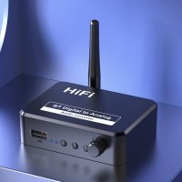 Bluetooth цифров към аналогов аудио конвертор с оптичен вход