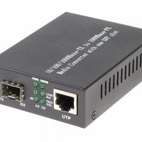 SFP Медиа конвертор 10/100/1000 Mbps, снимка 1 - Мрежови адаптери - 35298500