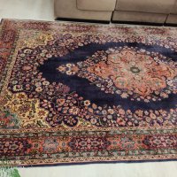 Над 50 годишен ръчно вързан  Персийски килим, снимка 10 - Колекции - 31142902
