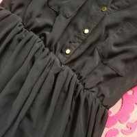 Черна рокля H&M, снимка 3 - Рокли - 29522008