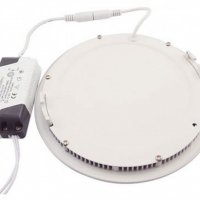 LED панел за вграждане - кръг, 12W бяла светлина с LED драйвер, снимка 4 - Лед осветление - 38148205