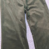 НОВ дамски панталон – Made in Italy, памучно кадифе, каки – ХL, снимка 5 - Панталони - 42726416