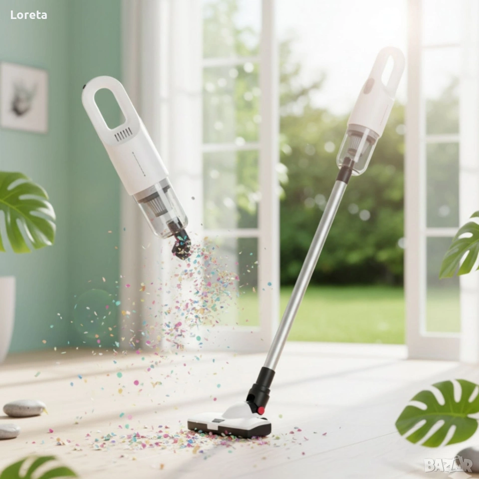 Висококачествена безжична прахосмукачка Tilihome Cordless Vacuum Cleaner –дом и кола, снимка 1