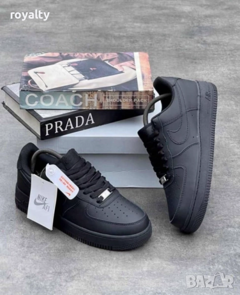 Nike Air Force 1 Черни Дамски Маратонки , снимка 1