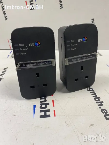 Захранващ адаптер 2 x BT Broadband Extender Flex 500 Passthrough Powerline адаптери + 2 x Ethernet, снимка 1