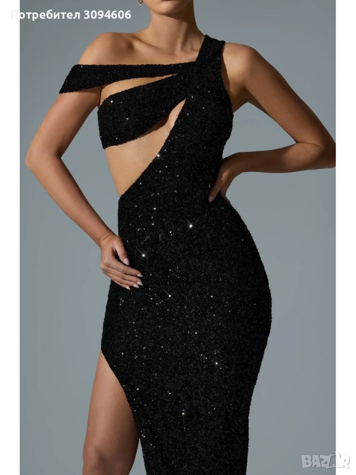 Стил и елегантност, рокля с пайети , снимка 1