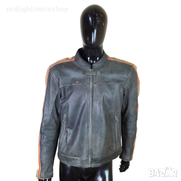 📌 5323 | Spirit Motors Мъжко кожено мото яке | Cafe Racer | XXL | 300 лв, снимка 1