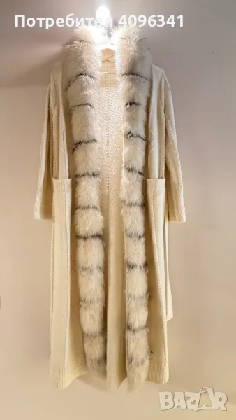 Кардиган с естествена ангора, снимка 1