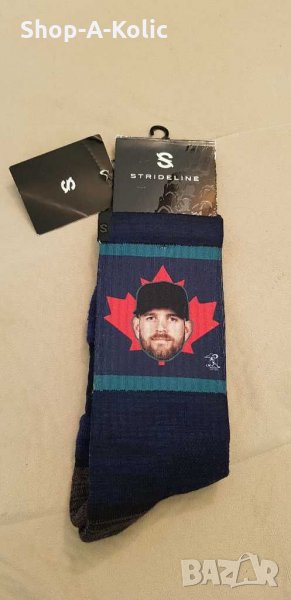 New York Yankees James Paxton Face Leaf Strideline Socks, снимка 1