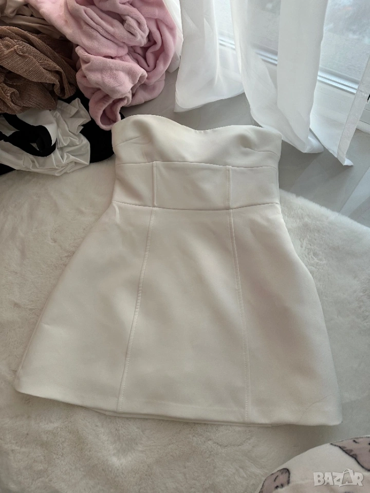 Рокля Zara бяла, снимка 1