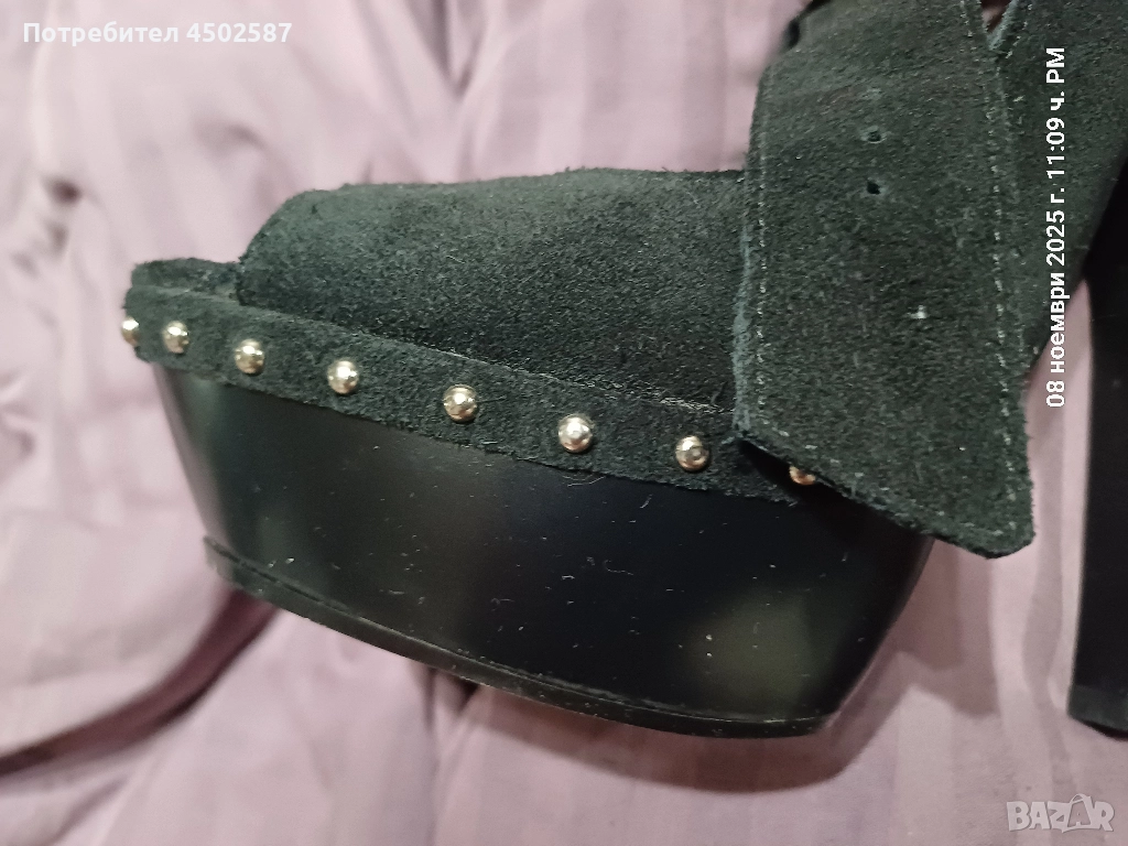 Обувки с 14 см ток, снимка 1