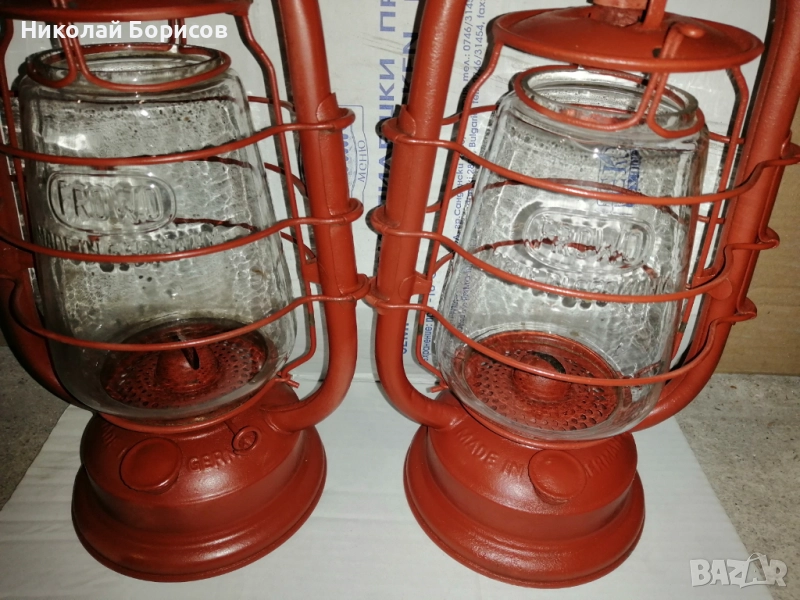 Продавам 2бр стари немски фенери" FEURHAND" , снимка 1