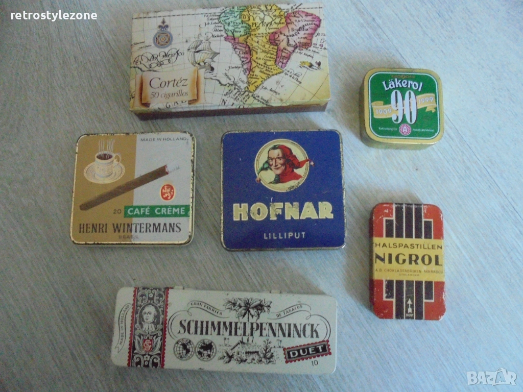 № 8450 Стари ламаринени кутийки – колекционерски / винтидж  , снимка 1