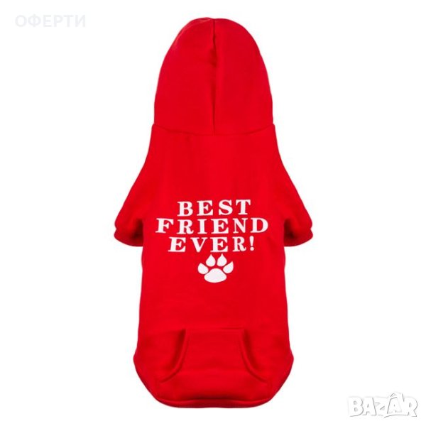  Тениска - Pet Hoodie Red Hoodie Best Friend Ever, снимка 1