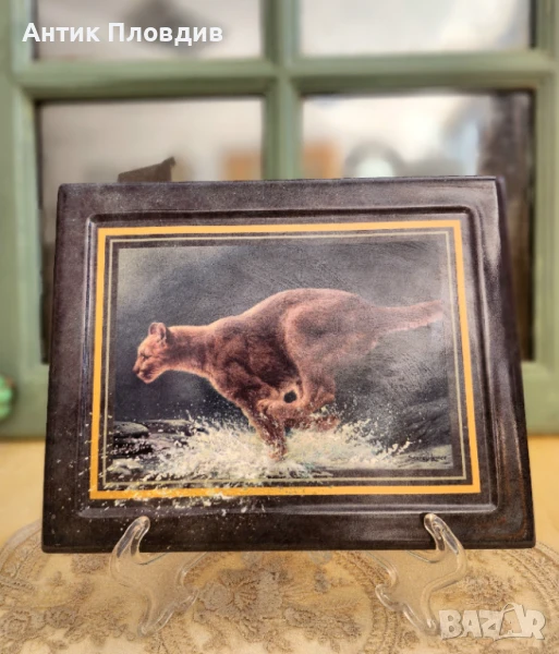 Керамична чиния „The Chase“ – John Seerey-Lester, The Bradford Exchange (1999), снимка 1