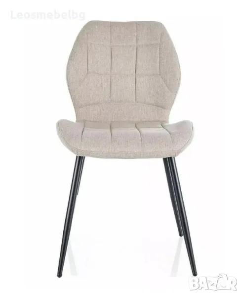   Трапезен стол ДЖЕЙК НЕА в бежов цвят, снимка 1