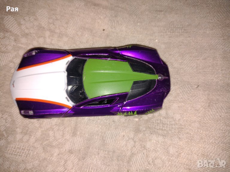 Кола DC Comics Joker & 2009 Chevy Corvette Stingray Concept Hollywood Rides 1:24, снимка 1
