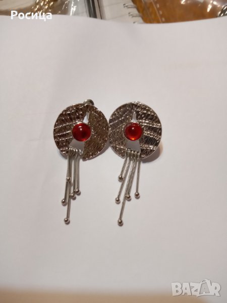 Обеци в сребристо , снимка 1