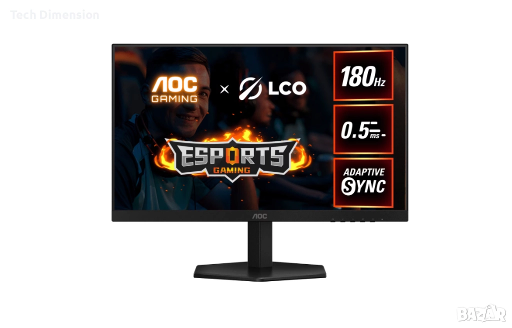 Монитор за игри AOC 23.8", Full HD, 180 HZ, 0.5 ms, Adaptive Sync, Fast IPS, HDR10, снимка 1