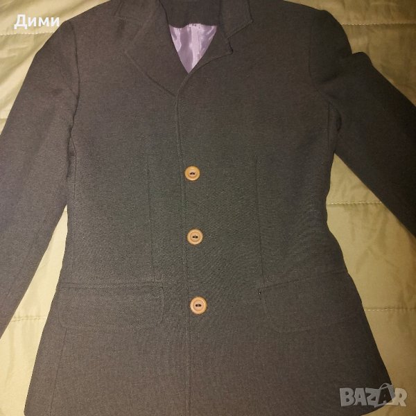 Маслено зелено сако, снимка 1