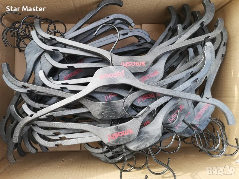 Закачалки за дрехи дървени гумирани  , снимка 1