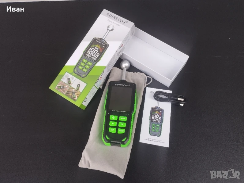 Уред за измерване на влага Влагомер Rdinscos , снимка 1