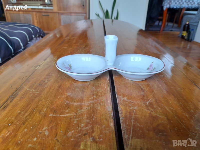 Стара порцеланова солница #12, снимка 1