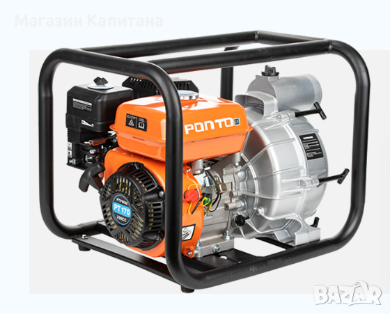 Бензинова помпа(траш помпа) за мръсна вода, 3", 7 к.с., 60 м³/ч, 25 м, снимка 1