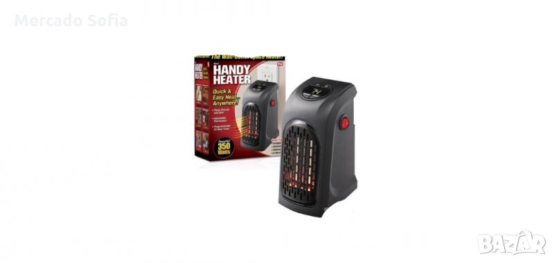 Мини вентилаторна печка - духалка 400W, с таймер, Отопление/Охлаждане , снимка 1